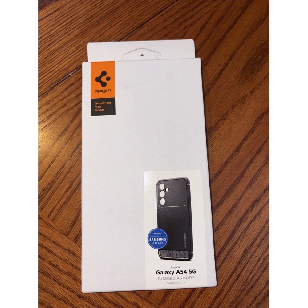 Spigen Rugged Armor ACS05888 V0 Back Case For Galaxy A54 5G or Compatible Black